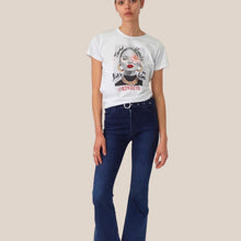 Carica l'immagine nel visualizzatore di Gallery, Kontatto jeans zampa con cintura fit BILBAO 99% cotone Art GZ1021N
