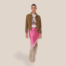 Carica l'immagine nel visualizzatore di Gallery, Kontatto mini gonna asimmetrica con pizzo zip laterale  Art MU4004N
