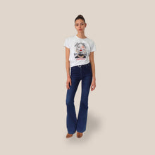 Carica l'immagine nel visualizzatore di Gallery, Kontatto jeans zampa con cintura fit BILBAO 99% cotone Art GZ1021N
