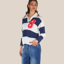 Carica l'immagine nel visualizzatore di Gallery, Haveone maglia rigata 50% cotone Art MFP-Q097
