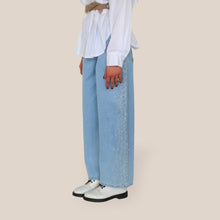 Carica l'immagine nel visualizzatore di Gallery, Haveone jeans Bella applicazione laterale 100% cotone Art PLS-Q023
