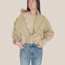 Carica l'immagine nel visualizzatore di Gallery, Philia Loft Bomber con strass elastico fondo 60% cotone Art D02N0487
