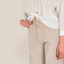 Carica l'immagine nel visualizzatore di Gallery, Tensione in pantalone drill barrel sand 100% cotone Art ZUMI-COLOR
