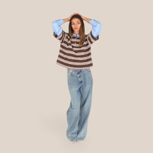 Carica l'immagine nel visualizzatore di Gallery, Dixie jeans palazzo doppia allacciatura 100% cotone Art P698A122X
