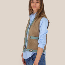 Carica l'immagine nel visualizzatore di Gallery, DIxie gilet suede passamaneria Art LAI11FL
