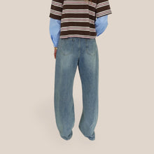 Carica l'immagine nel visualizzatore di Gallery, Dixie jeans palazzo doppia allacciatura 100% cotone Art P698A122X
