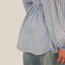 Carica l'immagine nel visualizzatore di Gallery, Dixie camicia shiffer rigata 100% cotone Art C067A109
