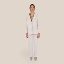 Carica l'immagine nel visualizzatore di Gallery, Dixie pantalone fluido colore neve elastico vita Art P845A113 ( blazer J845A020 )
