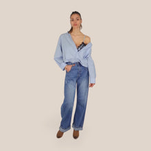 Carica l'immagine nel visualizzatore di Gallery, Tensione in jeans egg-fit doppia cucitura 100% cotone Art VIKA-SNT
