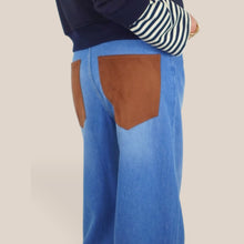 Carica l'immagine nel visualizzatore di Gallery, Tensione in jeans tasca camoscio 100% cotone Art P339J150

