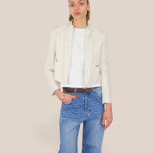Carica l'immagine nel visualizzatore di Gallery, Tensione in chanel lurex con spille 38% cotone Art S26J373
