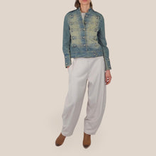 Carica l'immagine nel visualizzatore di Gallery, Tensione in pantalone baloon doppia cucitura elastico retro 33% viscosa Art PA5407
