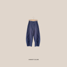Carica l'immagine nel visualizzatore di Gallery, Tensione in pantalone baloon doppia cucitura elastico retro 33% viscosa Art PA5407

