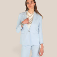 Carica l'immagine nel visualizzatore di Gallery, Vicolo blazer 1 bottone foderato 23% viscosa Art TAB0246 ( pantalone TAB0025 )
