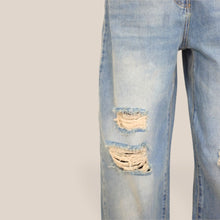 Carica l'immagine nel visualizzatore di Gallery, Haveone jeans Stella strappato 100% cotone Art PLS-Q042
