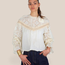 Carica l'immagine nel visualizzatore di Gallery, Tensione in camicia pizzo 100% cotone Art S26C748
