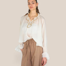 Carica l'immagine nel visualizzatore di Gallery, Philia Loft camicia scollo V 97% viscosa Art V02A0743
