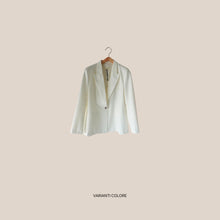 Carica l'immagine nel visualizzatore di Gallery, Vicolo blazer 1 bottone foderato 23% viscosa Art TAB0246 ( pantalone TAB0025 )
