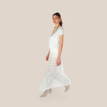 Carica l'immagine nel visualizzatore di Gallery, Vicolo gonna pizzo con coulotte elastico vita 30% cotone 25% viscosa Art TAB0903
