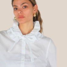 Carica l'immagine nel visualizzatore di Gallery, Vicolo camicia colletto con laccio100% cotone Art TAB1119
