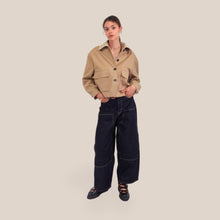 Carica l'immagine nel visualizzatore di Gallery, Tensione in jeans barrel western 100% cotone Art BALL-BLU
