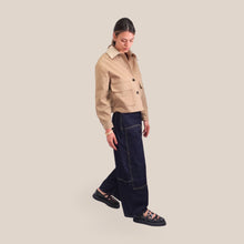 Carica l'immagine nel visualizzatore di Gallery, Tensione in jeans barrel western 100% cotone Art BALL-BLU
