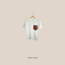 Carica l'immagine nel visualizzatore di Gallery, Tensione in t-shirt over taschino ecopelle stampa 100% cotone Art S26M833
