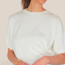 Carica l'immagine nel visualizzatore di Gallery, Vicolo maglia over manica corta 100% cotone Art 7AB7058
