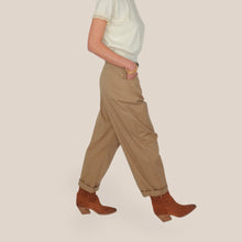 Carica l'immagine nel visualizzatore di Gallery, Vicolo pantalone baloon con cintura 1005 cotone Art TAB1484
