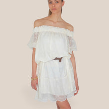 Carica l'immagine nel visualizzatore di Gallery, Vicolo abito shiffer pizzo con cintura Art TAB1454
