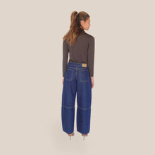 Carica l'immagine nel visualizzatore di Gallery, Haveone jeans toppe denim blu 100% cotone Art PLS-Q299
