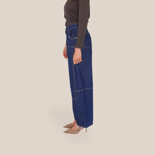 Carica l'immagine nel visualizzatore di Gallery, Haveone jeans toppe denim blu 100% cotone Art PLS-Q299
