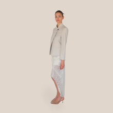 Carica l'immagine nel visualizzatore di Gallery, Haveone gonna tulle ricamo arricciatura laterale e spacco con cintura Art GFW-Q076
