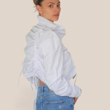 Carica l'immagine nel visualizzatore di Gallery, Haveone camicia crop arricciata 50% cotone Art CVS-Q195

