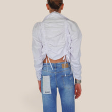 Carica l'immagine nel visualizzatore di Gallery, Haveone camicia crop arricciata 50% cotone Art CVS-Q195
