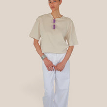 Carica l'immagine nel visualizzatore di Gallery, Haveone t-shirt over costina spalline 95% cotone Art TJS-Q087
