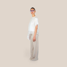 Carica l'immagine nel visualizzatore di Gallery, Vicolo pantalone palazzo filo lurex 38% viscosa Art TAB1603 ( blazer Art TAB1602 )
