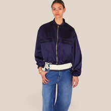 Carica l'immagine nel visualizzatore di Gallery, Vicolo bomber satin elastico fondo Art TAB0623
