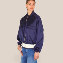 Carica l'immagine nel visualizzatore di Gallery, Vicolo bomber satin elastico fondo Art TAB0623
