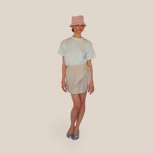 Carica l'immagine nel visualizzatore di Gallery, Vicolo mini gonna pareo zip retro 87% viscosa Art TAB1628
