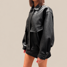 Carica l'immagine nel visualizzatore di Gallery, Haveone bomber ecopelle Art KJJ-Q062
