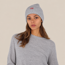 Carica l'immagine nel visualizzatore di Gallery, Vicolo cappello grigio perla con ricamo VCL 40% viscosa 25% lana 5% cashmere Art 7AC7197
